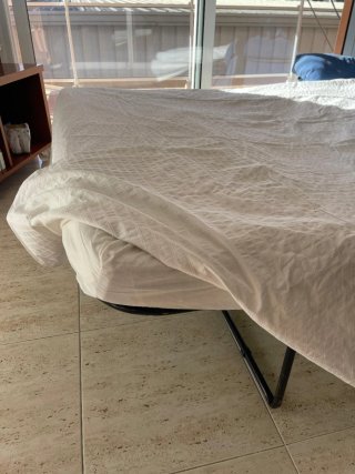 Sofá Cama Azul Mecanismo Italiano