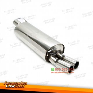 Silenciador trasero TA Technix 2x76mm acampanado