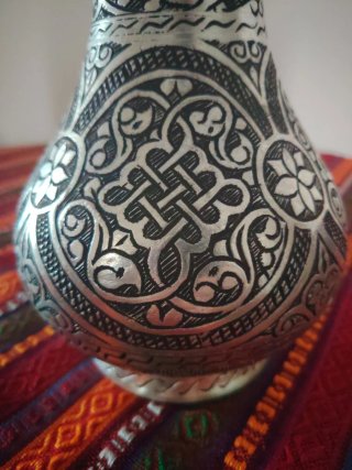 Jarra Metálica Turca Decorada