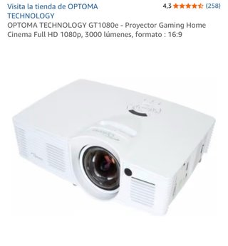 Proyector Optoma GT1080e Full HD 1080p