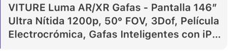 Gafas Virtuales Luma AR/XR