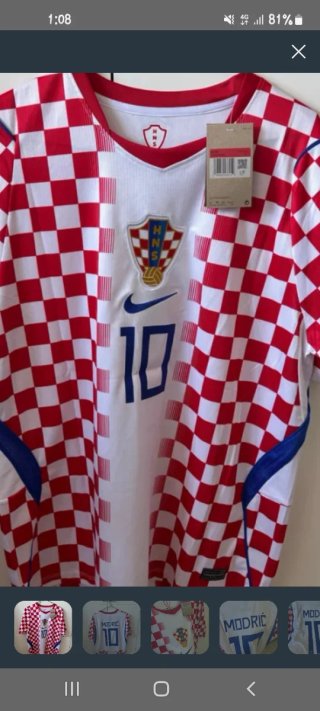 Camiseta Croacia Modrić10-Mund. 2026Nike C/Parches