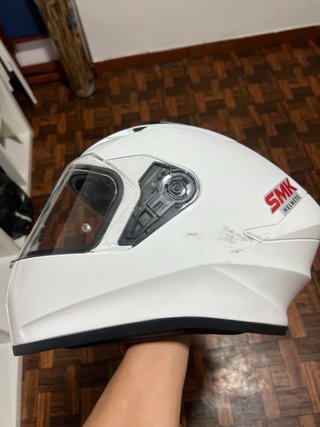Casco SMK Stellar Solid Blanco