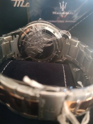 Reloj Maserati Cronógrafo Azul y Dorado Nuevo
