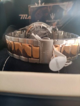 Reloj Maserati Cronógrafo Azul y Dorado Nuevo