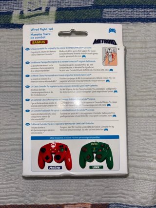 Mando Nintendo Samus Wii y WiiU (Wired Fight Pad)