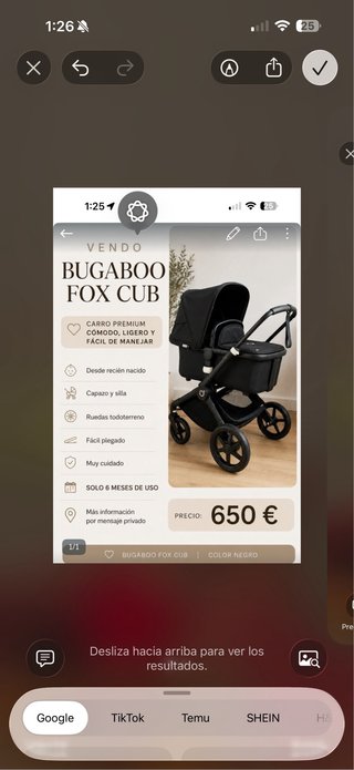 Bugaboo Fox Cub Carrito Bebé Negro