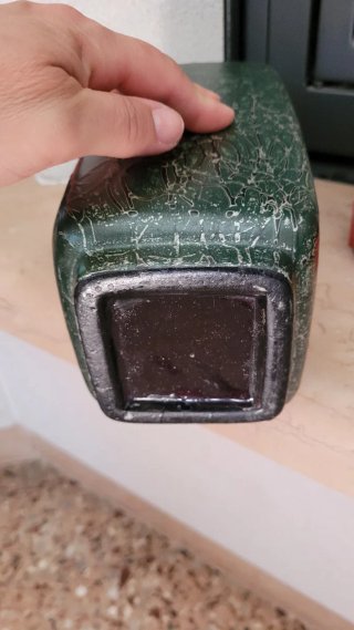 Vaso decorativo verde  scuro