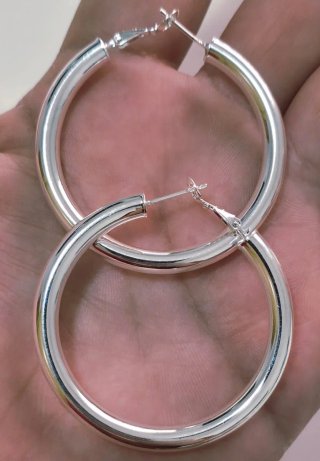 Pendientes de Aros de Plata