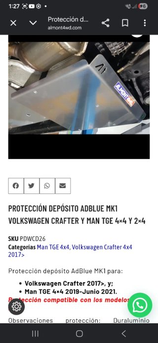 Protección bajosAlmont 4WD Crafter/Man duraluminio