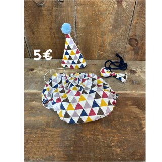 Conjunto fiesta bebé: gorro y pajarita