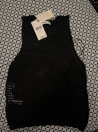Blusa Mango Talla S Negra
