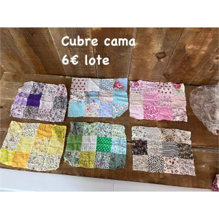 Cubrecama patchwork 6€ lote