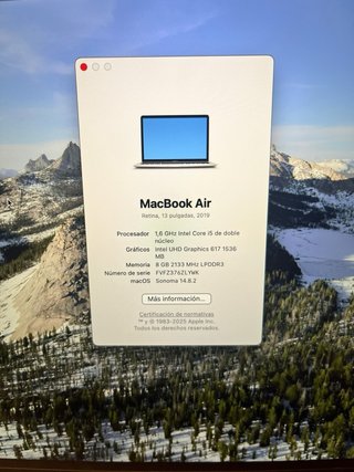 MacBook Air 2019 Plata
