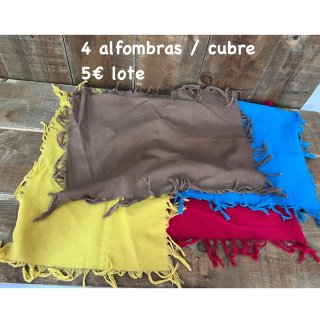 4 alfombras / cubre 5€ lote