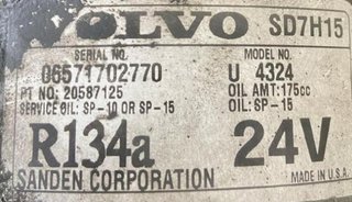 Compresor aire acondicionado 20587125 volvo fh 460