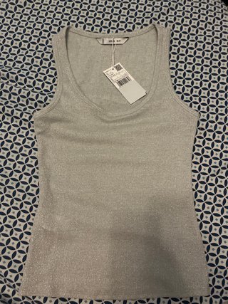 Mango Blusa Lentejuelas Talla S