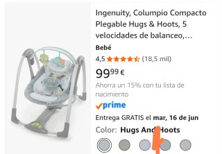 Balancín automático para bebé