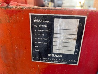 grua de pala nissan trade para carnet B
