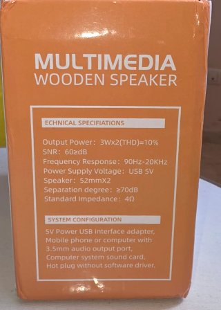 Altavoces Multimedia Madera YSD
