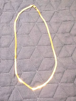 Collar Cadena Serpiente Dorado