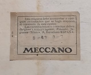 Meccano Equipo Completo Nº 0-3 Instrucciones