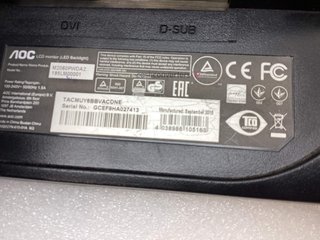 monitor led aoc m2060pwda2