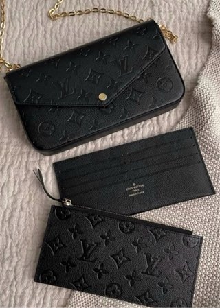 Bolso Guess Negro y Dorado