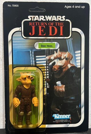 Star Wars Ree-Yees Rotj Kenner 77 Unpunched