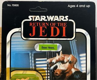 Star Wars Ree-Yees Rotj Kenner 77 Unpunched