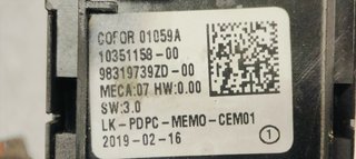 MANDO ELEVALUNAS DELANTERO IZQUIERDO PEUGEOT 5008