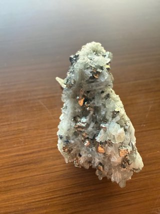 Pirita con cuarzo y galena/esfalerita
