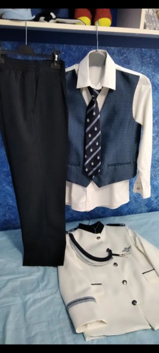 Traje comunión blanco talla 12