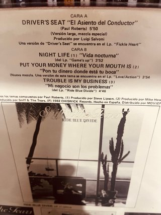 Sniff 'n' the Tears - Driver's Seat Single