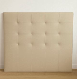 Cabezal de cama negro polipiel