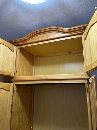 Conjunto de Armario y Mesita de Noche de Madera Ma