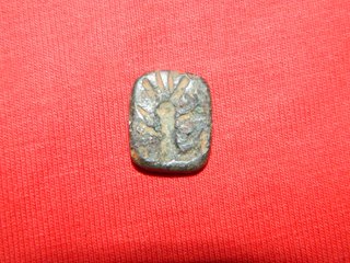 Entalle de bronce ibero romano figura antropomorfa