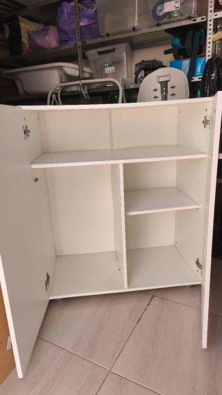 Armario de plástico blanco 78x42x92cm