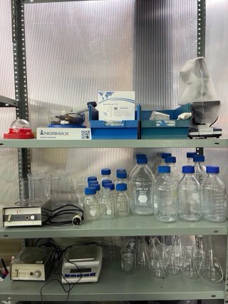 Material de vidrio de laboratorio