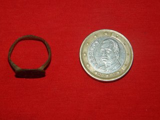 Anillo Bronce Ibero Romano Motivos Circulares