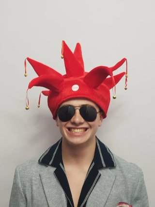 Gorro 2026 Arlequín Coca-Cola Rojo