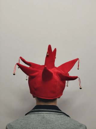 Gorro 2026 Arlequín Coca-Cola Rojo