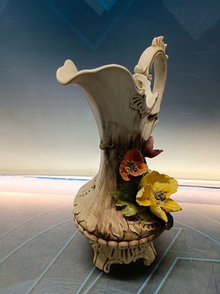 Jarron porcelana , 31x17x16 cm, sin taras, copodimonte