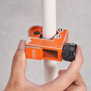 Cortador de Tubos Mini, 1/8" - 1-1/8" O.D. Cortador de Tubos de Cobre Mini, Herramienta Cortadora de Tubos Compacta y Pesada con Cuchilla SKD de Alta Velocidad para Tubos de Cobre, Aluminio, Galva...