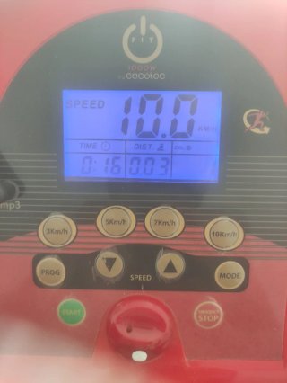 Cinta de andar plegable roja cecotec