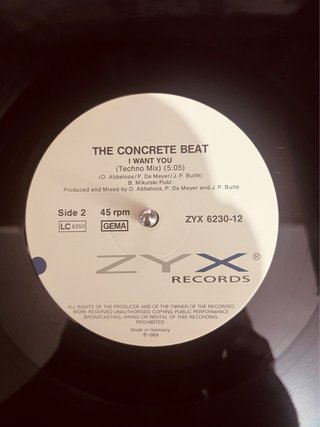 The Concrete Beat - I Want You Maxi Single