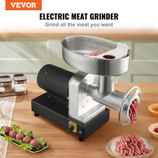 Picadora de Carne Eléctrica de Alta Dureza 449.5 kg/H Capacidad 1100W y Embutidora