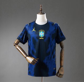 Camisola Futebol Brasil Jordan Azul  TAMANHO: M