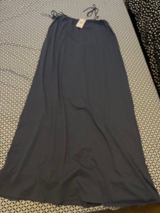 Vestido largo gris talla S
