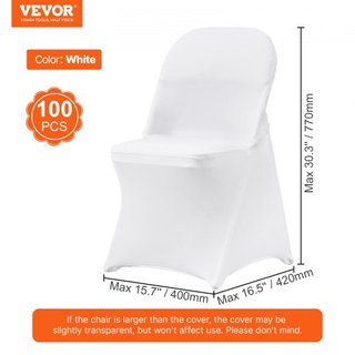 Cubiertas de Silla Plegables de Spandex Elástico, Cubierta de Silla Universal Ajustada, Fundas Protectores Removibles y Lavables, para Bodas, Vacaciones, Banquetes, Fiestas, Celebraciones, Comedor...